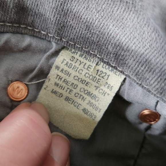 Mother High‎ Waisted Looker Jean Distressed Sample Jean Taupe Gray - Picture 10 of 12